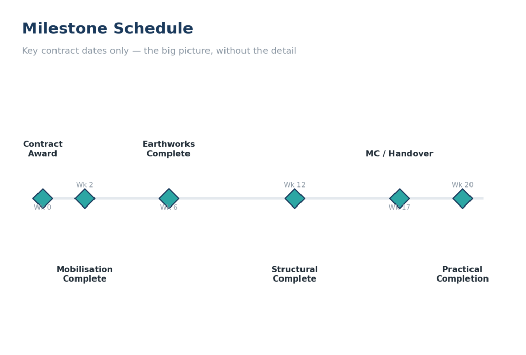 Milestone Schedule